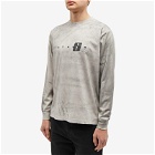 Stampd Men's Long Sleeve Transit Relaxed T-Shirt in Cement