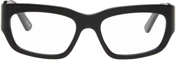 Photo: Balenciaga Black Rectangular Glasses