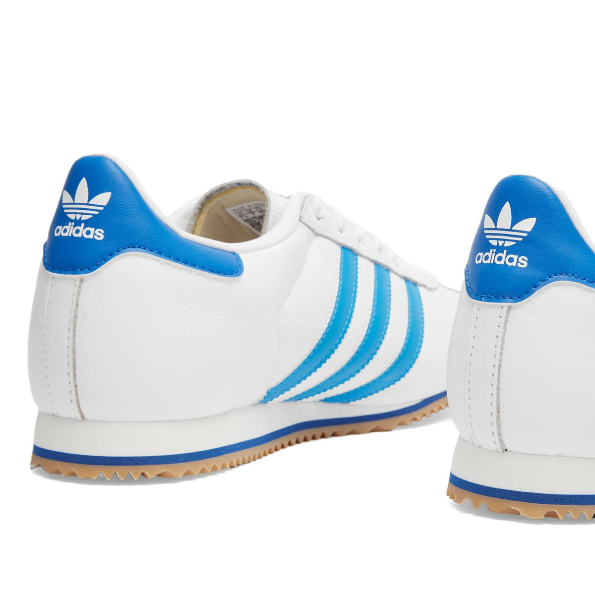 Adidas K 74 Sneaker in White/Bright Blue