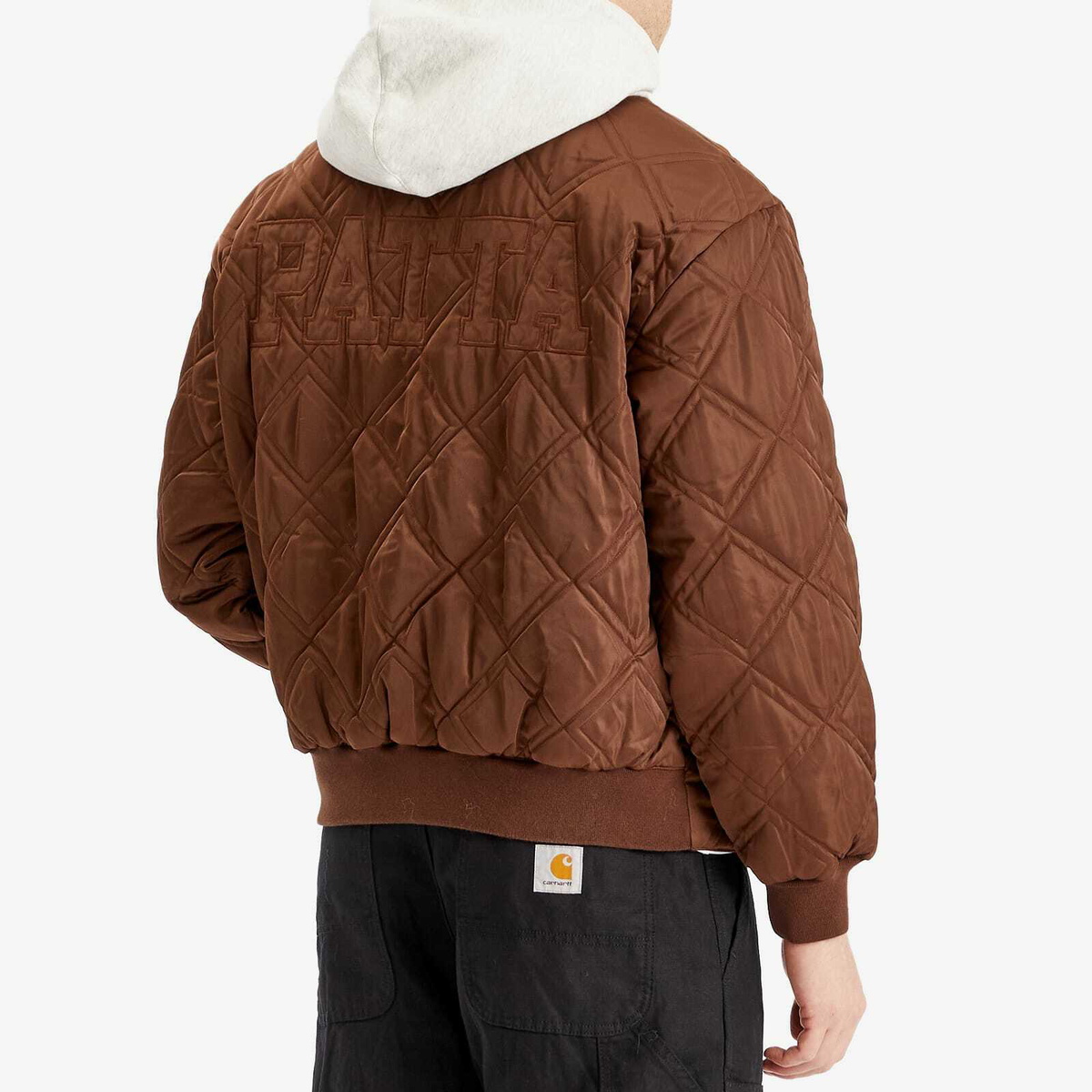 Patta Men's City Leopard Reversible Bomber Jacket in Multi