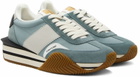 TOM FORD Blue James Low-Top Sneakers