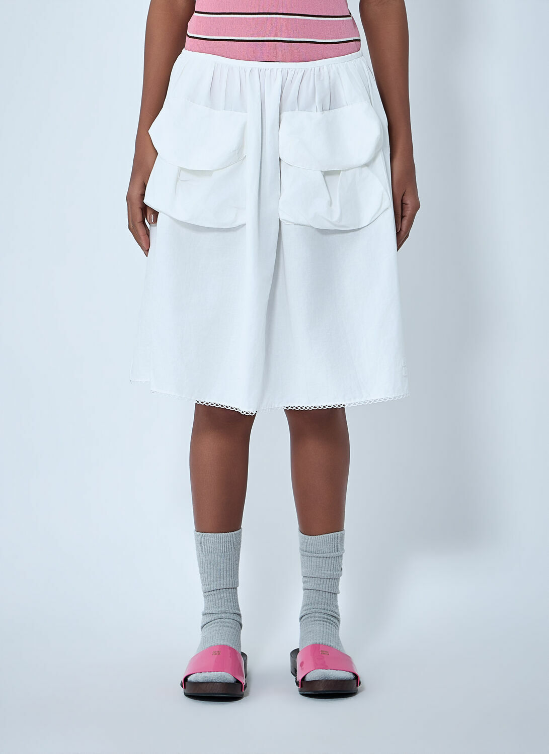 Miu Miu Gathered Skirt