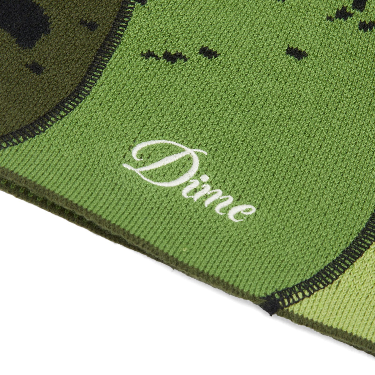 Dime Men's Reverse Stitch Skully Beanie in Green Dime