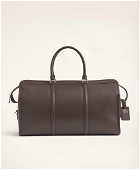Brooks Brothers Men's Leather Duffle Bag | Brown