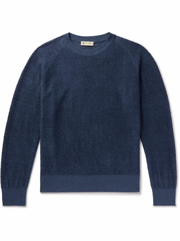 Photo: Piacenza Cashmere - Linen and Cotton-Blend Sweater - Blue