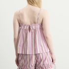 Damson Madder Women's Mafalda Ruffle Neck Top in Pink