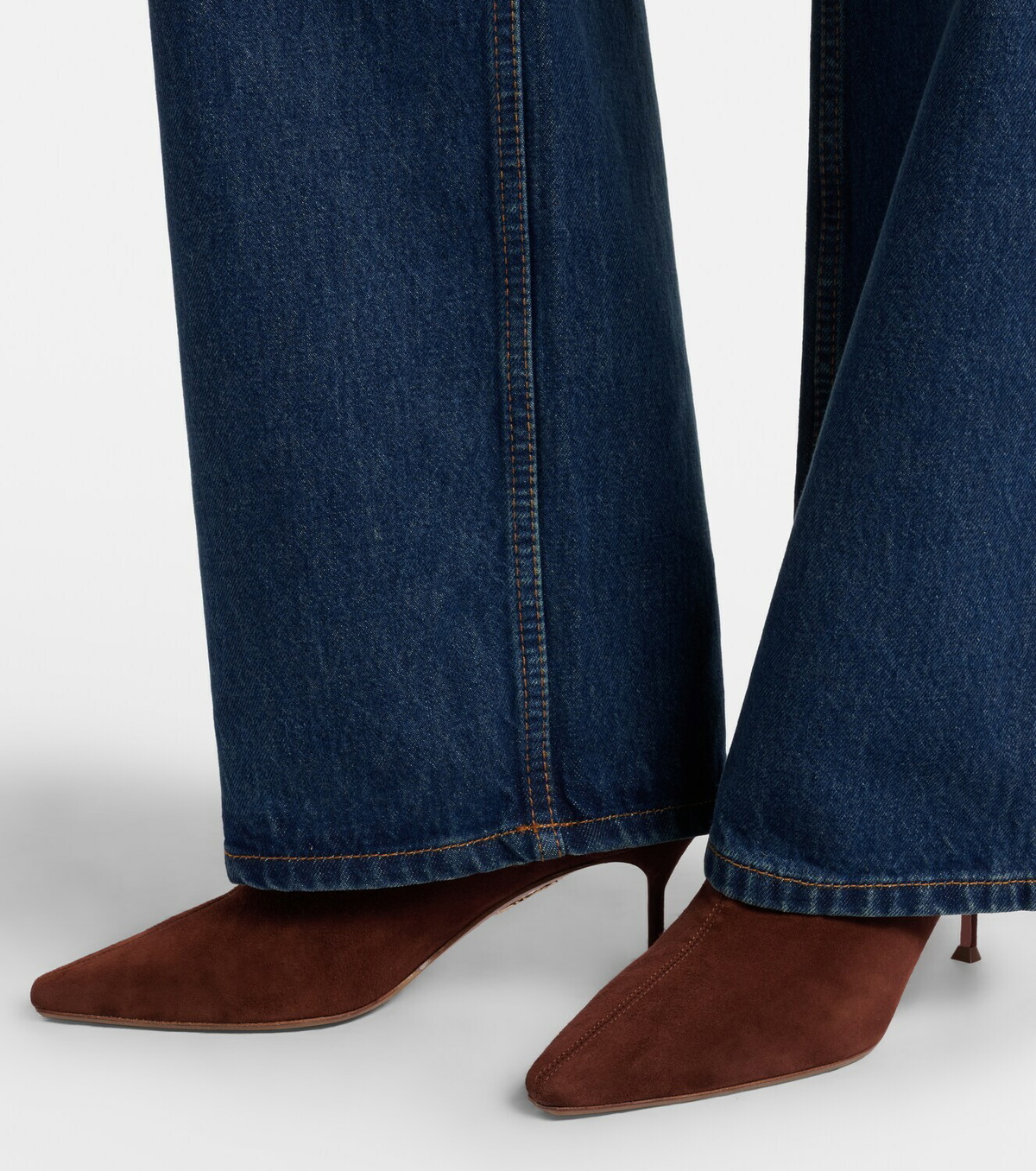 Aquazzura Saint Honoré 65 suede ankle boots
