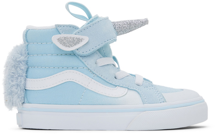 Photo: Vans Baby Blue Unicorn Sk8-Hi Reissue 138 V Sneakers