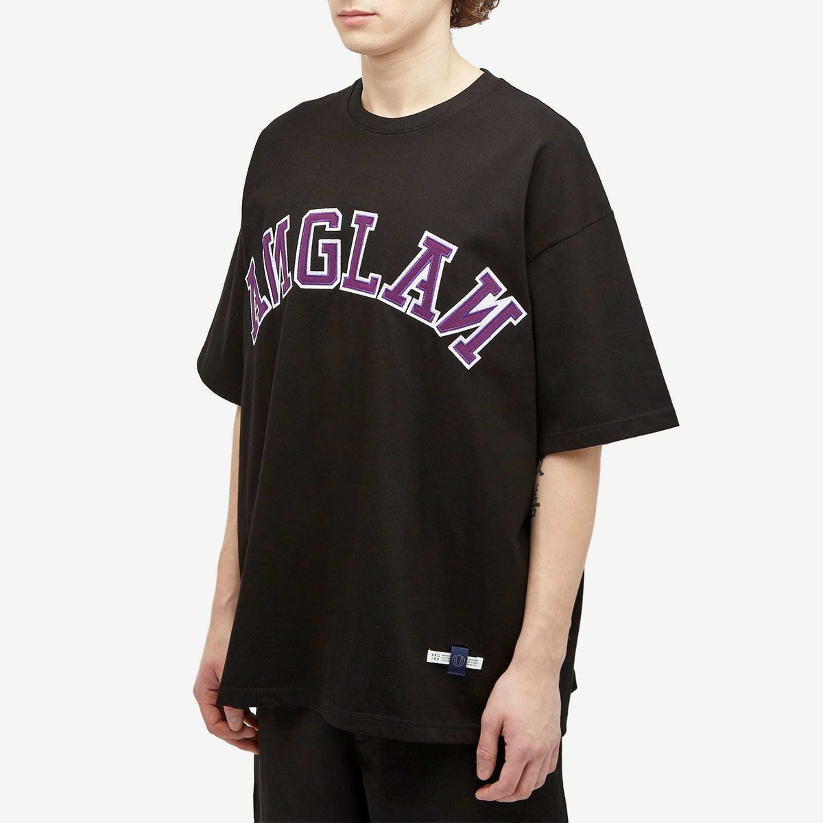【ANGLAN】25SS★ [AG] Cut off Half Tee AG] Cut off Half Tee - Melange Grey - ANGLAN
