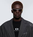 Balenciaga Reverse Xpander oval sunglasses