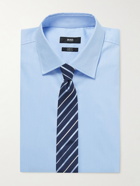 Hugo Boss - Slim-Fit Cotton-Blend Shirt - Blue