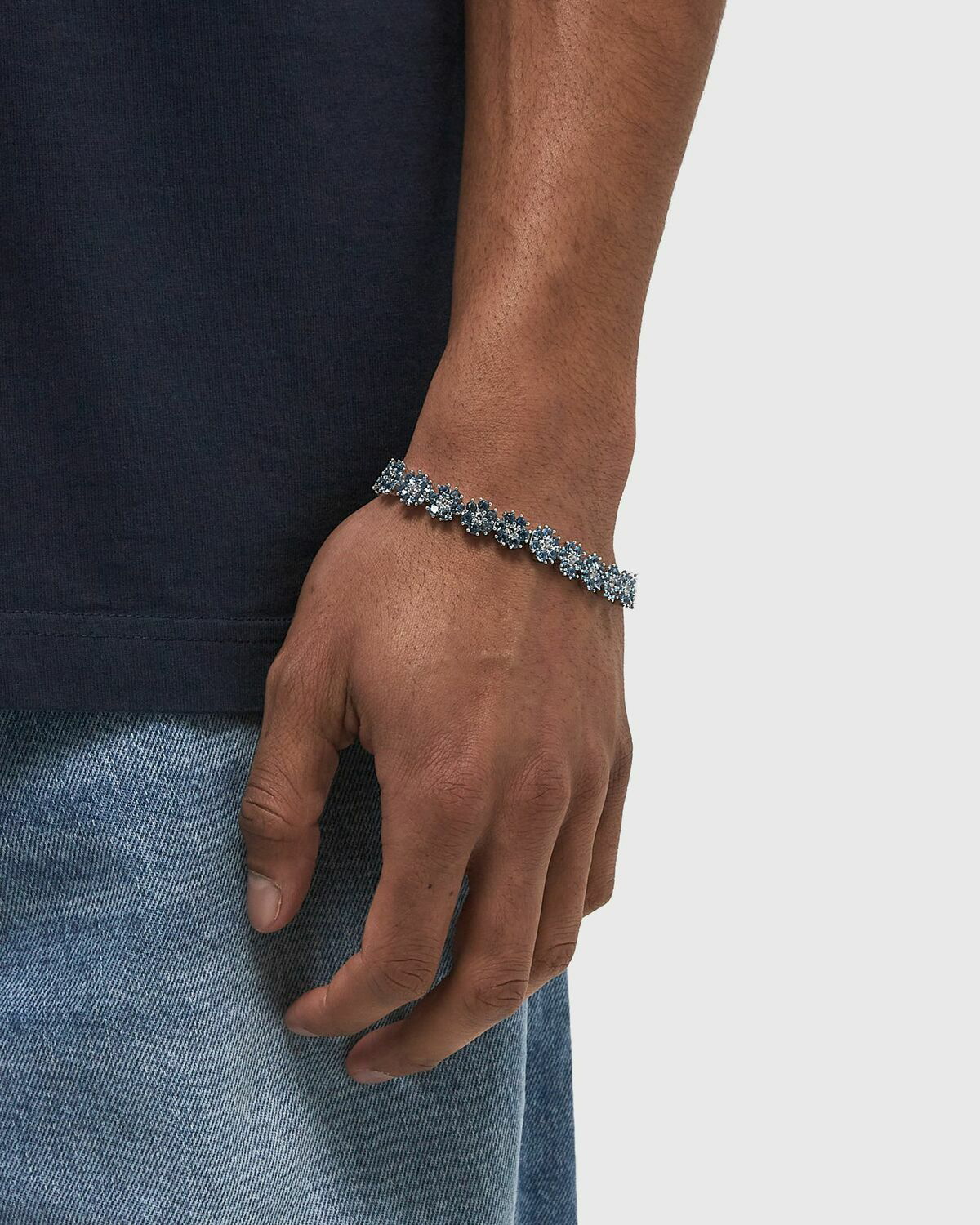 Hatton Labs DAISY TENNIS BRACELET Blue Mens Jewellery Hatton Labs