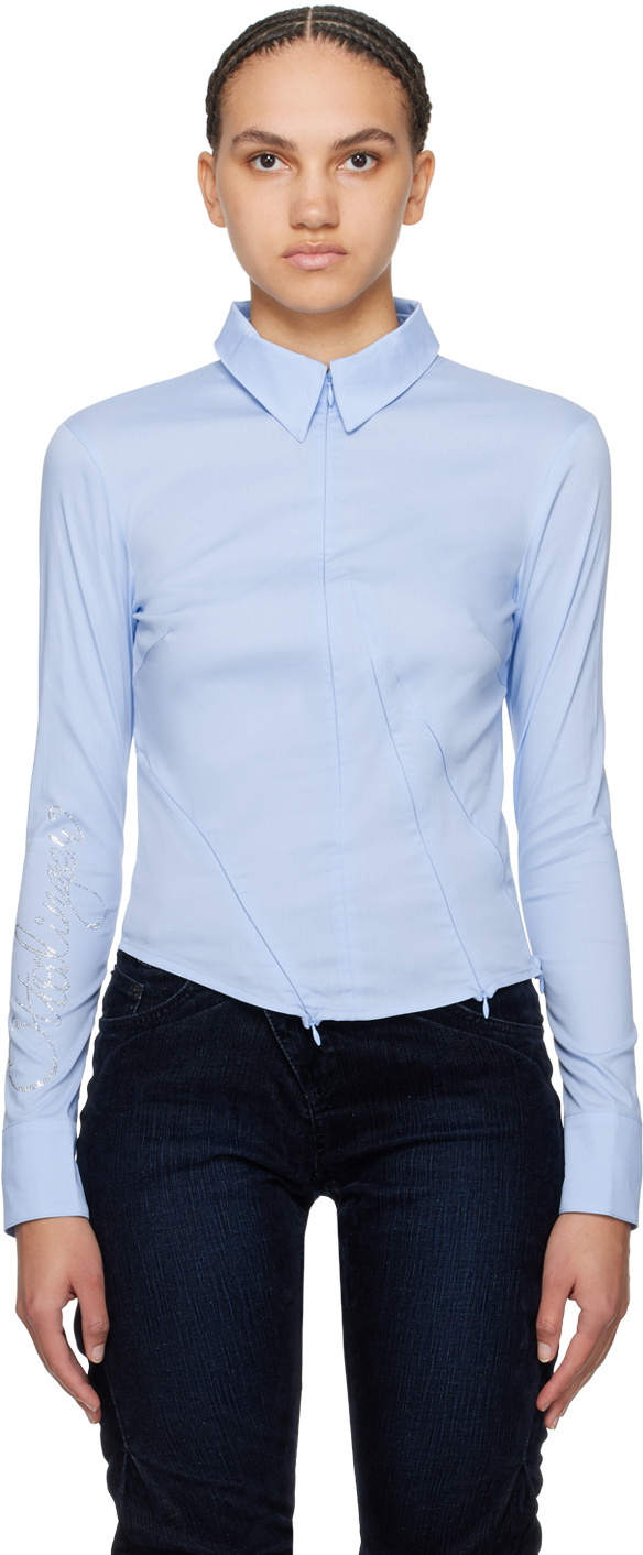 Ottolinger Blue Zip Shirt Ottolinger