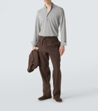 Stòffa Cotton and silk Henley shirt