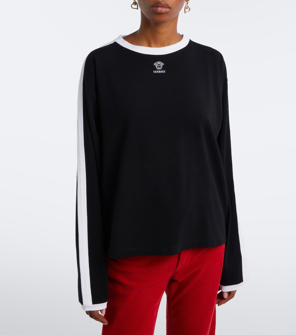 Versace Medusa cotton-blend jersey sweatshirt