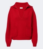 Magda Butrym Wool and cashmere polo sweater