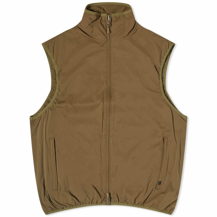 Photo: DAIWA Men's Tech Reversible Stand Vest in Military Olive