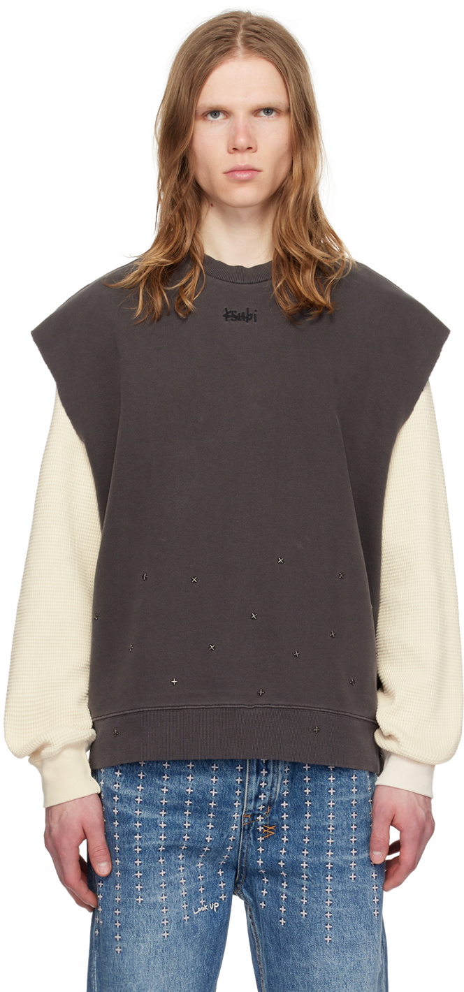 Ksubi Black Jupiter Slash Tank Top