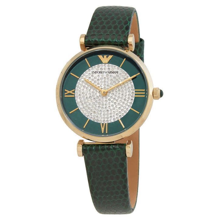 Emporio‎ Armani Cleo Quartz Crystal Black Dial Ladies Watch AR70008 Emporio Armani Cleo Quartz Crystal Black Dial Ladies Watch  main image 4