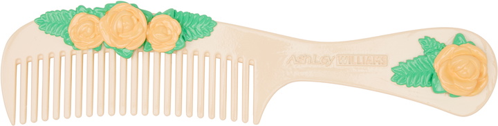 Photo: Ashley Williams Pink Flower Comb Brooch