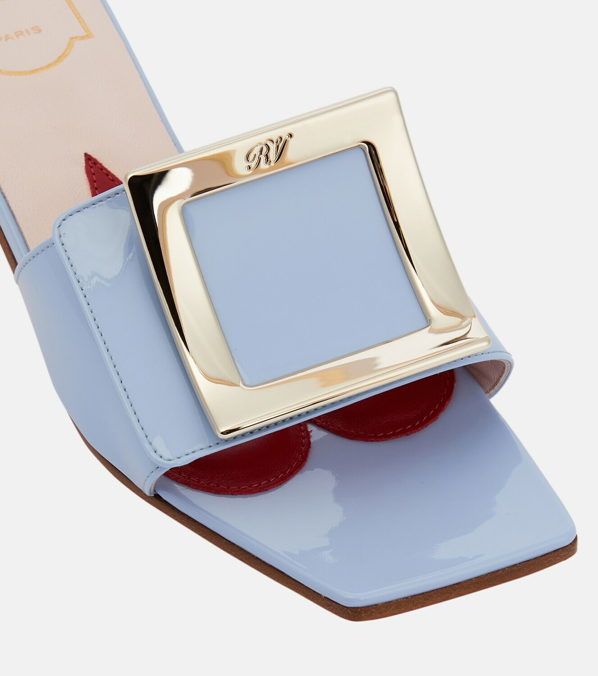 Roger Vivier Love 45 patent leather mules Roger Vivier