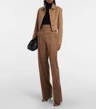 Max Mara Foglia camel hair biker jacket