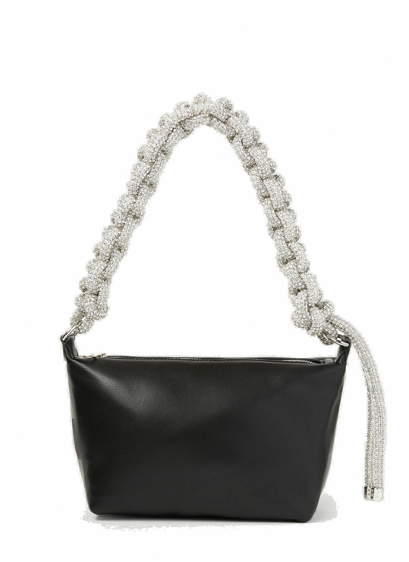 Photo: KARA - Crystal Cobra Pouch Shoulder Bag in Black