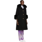 Saks Potts Black Wool Yvonne Coat