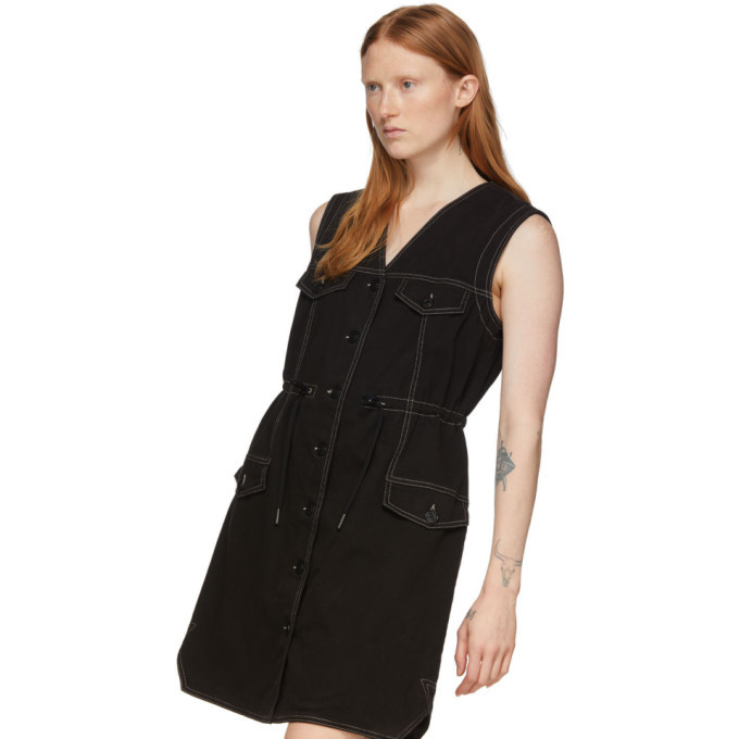 See by Chloe Black Denim Fitted Dress See by Chloe See by Chloe Black Denim Fitted Dress See by Chloe
