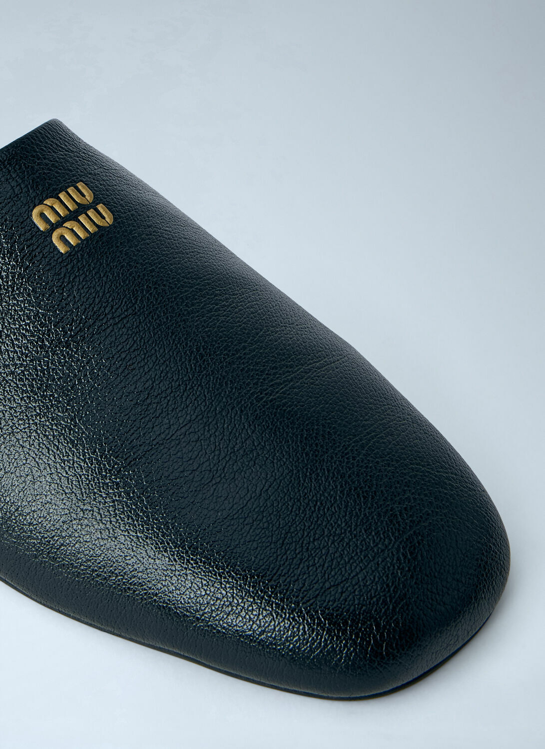 Miu Miu Leather Slippers