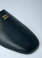 Miu Miu Leather Slippers