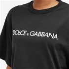 Dolce & Gabbana Women's Logo T-Shirt in Black