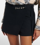Loewe Paula's Ibiza cotton and silk crêpe skort