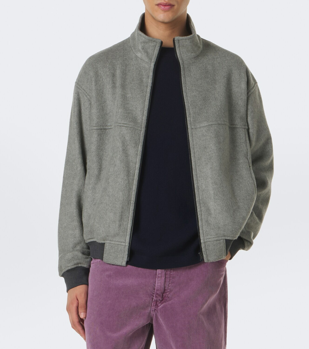 Auralee Silk fleece jacket