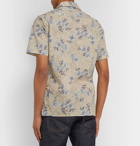 NN07 - Miyagi Camp-Collar Printed Cotton Shirt - Beige