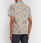 NN07 - Miyagi Camp-Collar Printed Cotton Shirt - Beige