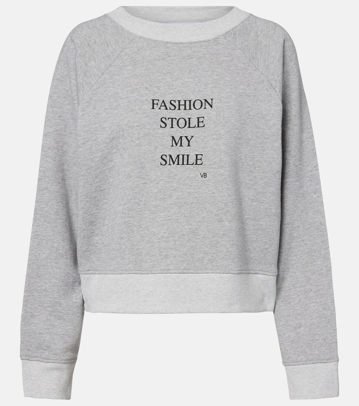 Victoria Beckham Printed cotton-blend jersey sweatshirt