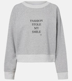 Victoria Beckham Printed cotton-blend jersey sweatshirt