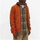 Albam Men's Sherpa Fleece Jacket in Orange