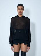 Rick Owens Mesh Knit Hoodie