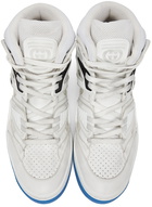 Gucci White Basket High-Top Sneakers