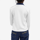 Adidas Women's x Sporty & Rich Long Sleeve Soccer Jersey in White/Night Indigo