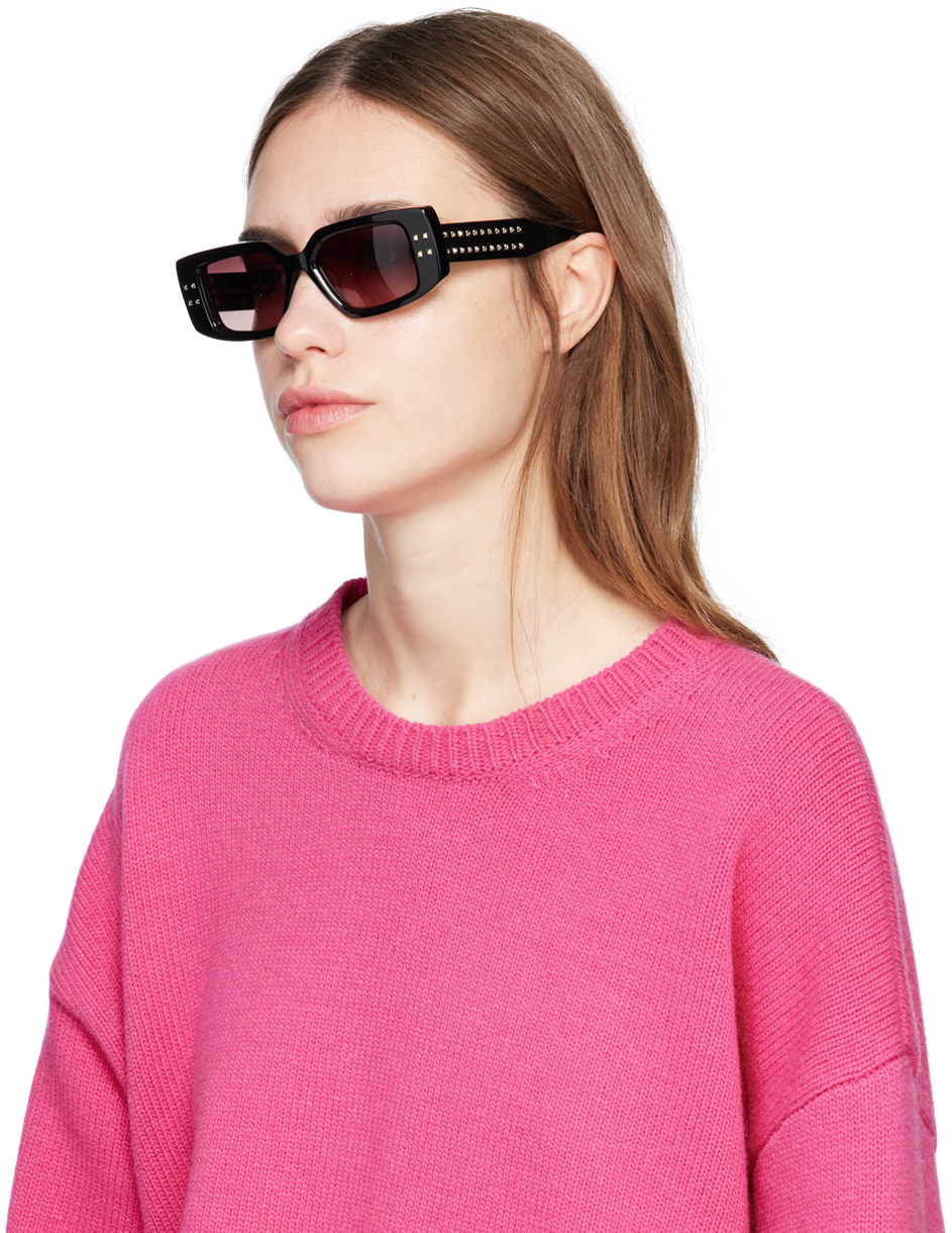 サングラス VALENTINO V-CINQUE SUNGLASSES Valentino V-cinque rectangular studded sunglasses | The