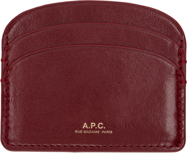 Photo: A.P.C. Red Demi-Lune Card Holder