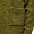 FrizmWORKS Men's Alpaca Boucle Pocket Sweater in Olive