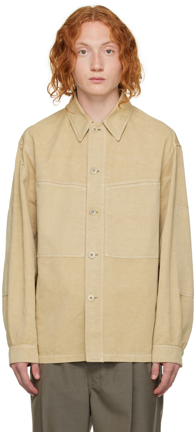 LEMAIRE Beige Garment Dyed Jacket Lemaire