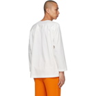 Homme Plisse Issey Miyake White Jersey Zip Shirt