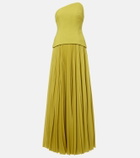 Solace London Britt pleated maxi dress