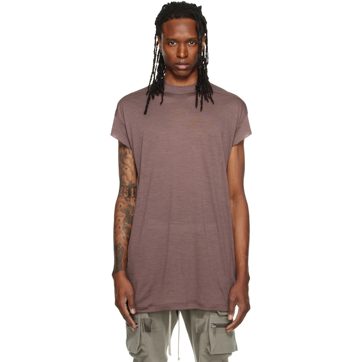 Rick Owens Black Double Dylan T-Shirt Rick Owens