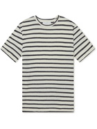 Officine Generale - Striped Cotton T-Shirt - Neutrals